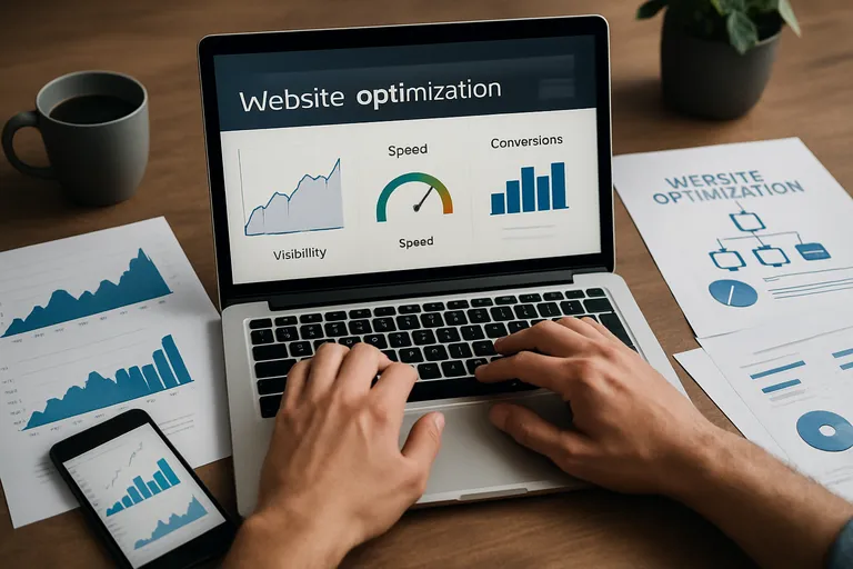 Website optimalisatie voor meer zichtbaarheid, snelheid en conversies